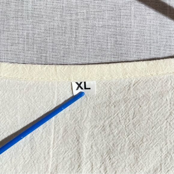 Hand Embroidered Cream Women's Top XL - Picture 3 of 11